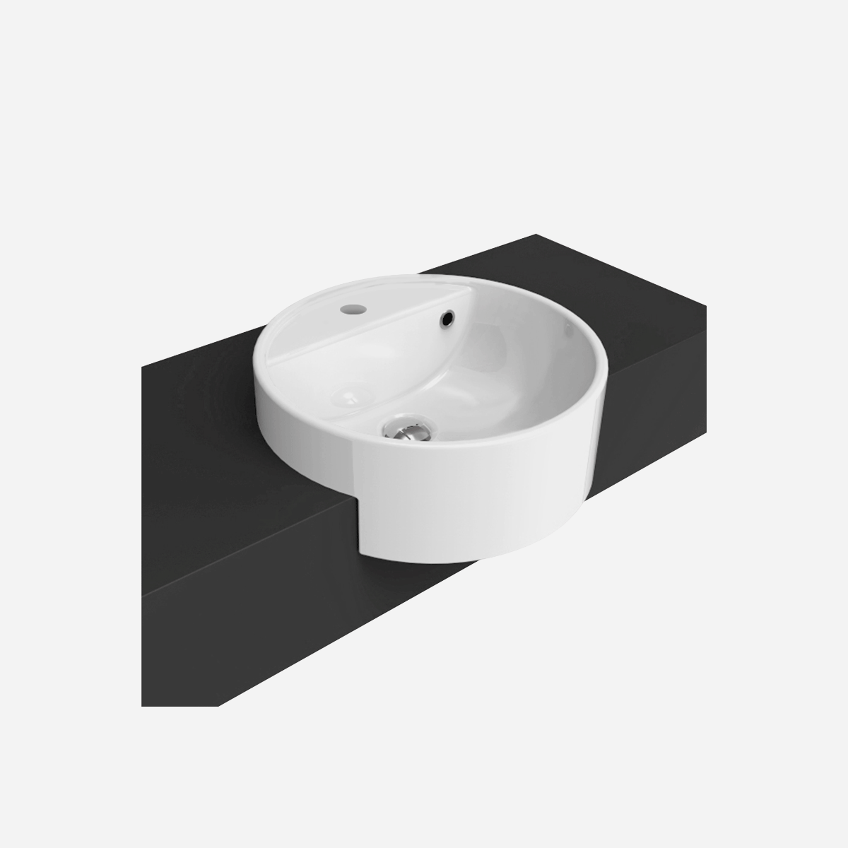 Ceramica Flaminia TWIN SET 42 Lavabo incasso ceramica bianca